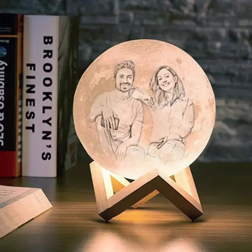 3D custom moon lamp
